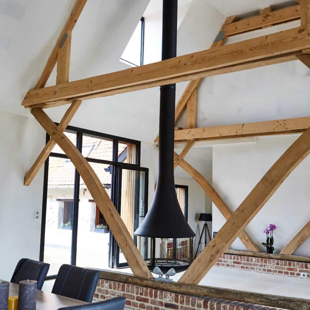 NICOLAS DELANNOY ARCHITECTE RENOVATION FERME AVELIN - CHARPENTE PPALE