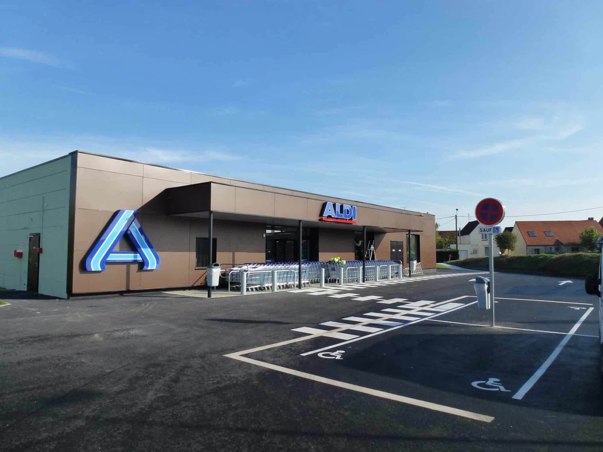 NIcolas Delannoy architecte construction grande surface commerciale ALDI - Terdeghem ppale.