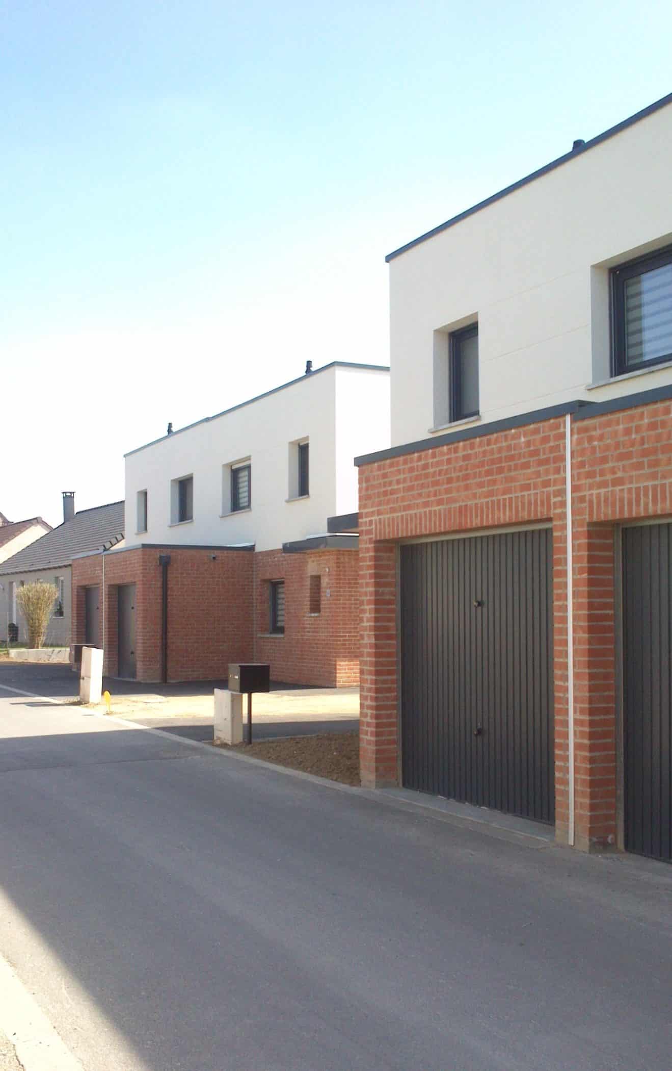 Nicolas Delannoy architecte -10 logements individuels - accession à la propriété pour SRCJ - Courcelles-les-Lens PPALE
